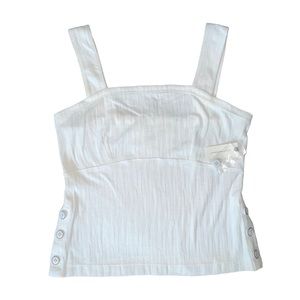 Anthropologie Maeve Callie Button-Side Tank